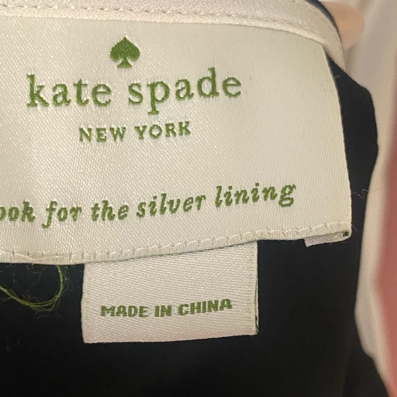 Kate Spade Black and Pink Sleeveless Color Block Dress with Belt - Picture 6 of 12